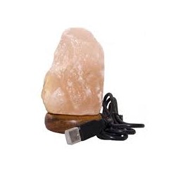 Lámpara de sal del himalaya USB y luz led