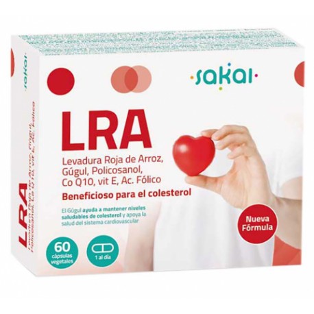 LRA levadura roja de arroz con gúgol y CoQ10 de Sakai 60 cápsulas