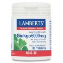 GINKGO BILOBA 6000 mg 30 comprimidos
