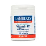 VITAMINA D3 400 IU (120 cápsulas)