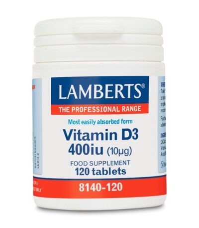 VITAMINA D3 400 IU (120 cápsulas)