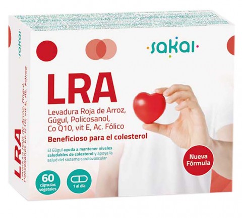 LRA levadura roja de arroz con gúgol y CoQ10 de Sakai 60 cápsulas