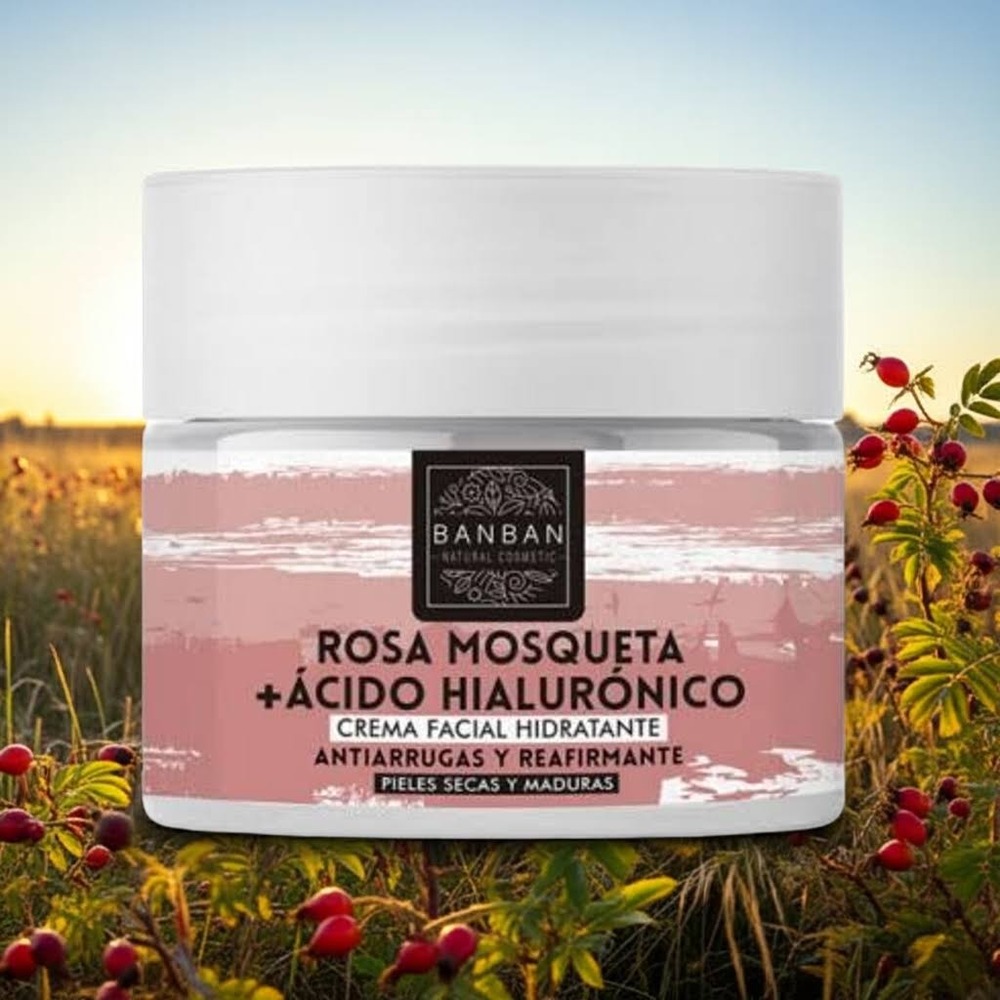 667 Crema facial con rosa mosqueta y ácido hialurónico - Imagen 1